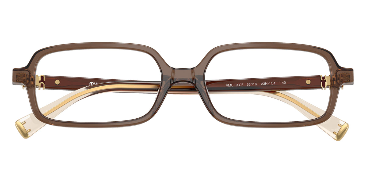 Miu Miu® MU 01YV Eyeglasses MU 01YV 23H1O1 53 - Brown Gradient