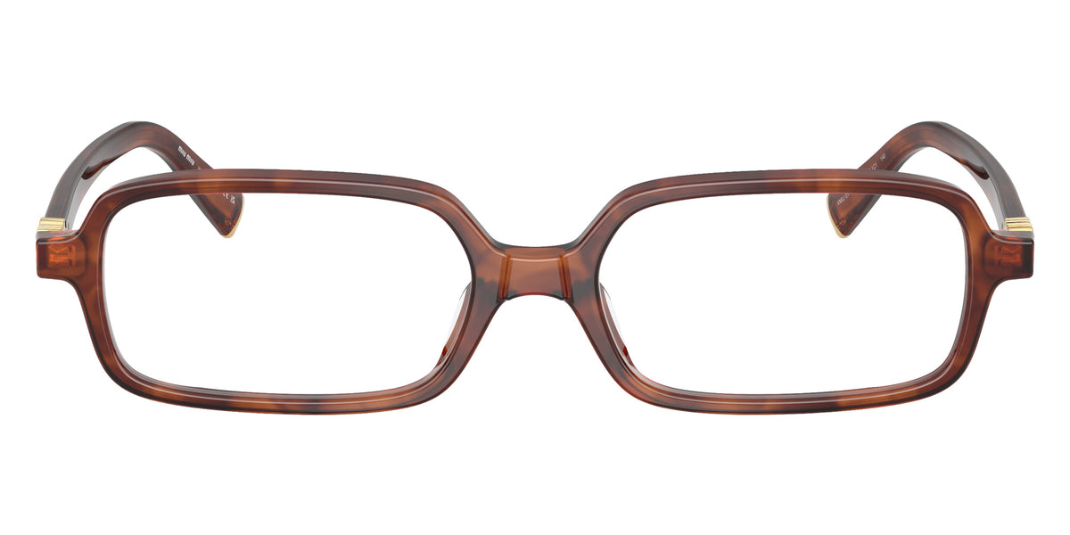 Miu Miu® MU 01YV Eyeglasses MU 01YV 26E1O1 53 - Striped Tobacco