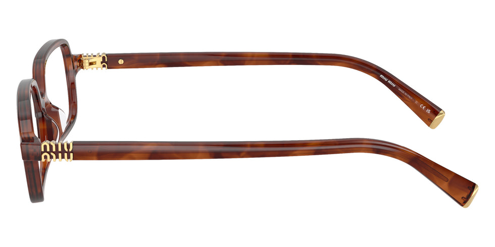 Miu Miu® MU 01YV Eyeglasses MU 01YV 26E1O1 53 - Striped Tobacco