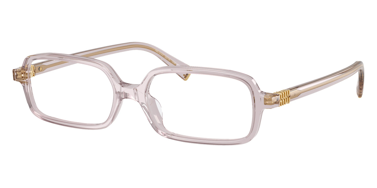 Miu Miu® MU 01YVF Eyeglasses MU 01YVF 12W1O1 53 - Mauve Transparent