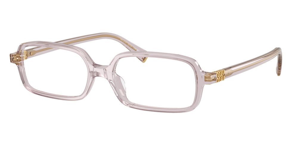 Miu Miu® MU 01YVF Eyeglasses MU 01YVF 12W1O1 53 - Mauve Transparent