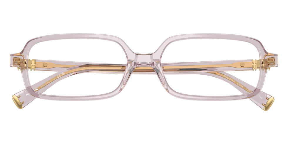 Miu Miu® MU 01YVF Eyeglasses MU 01YVF 12W1O1 53 - Mauve Transparent