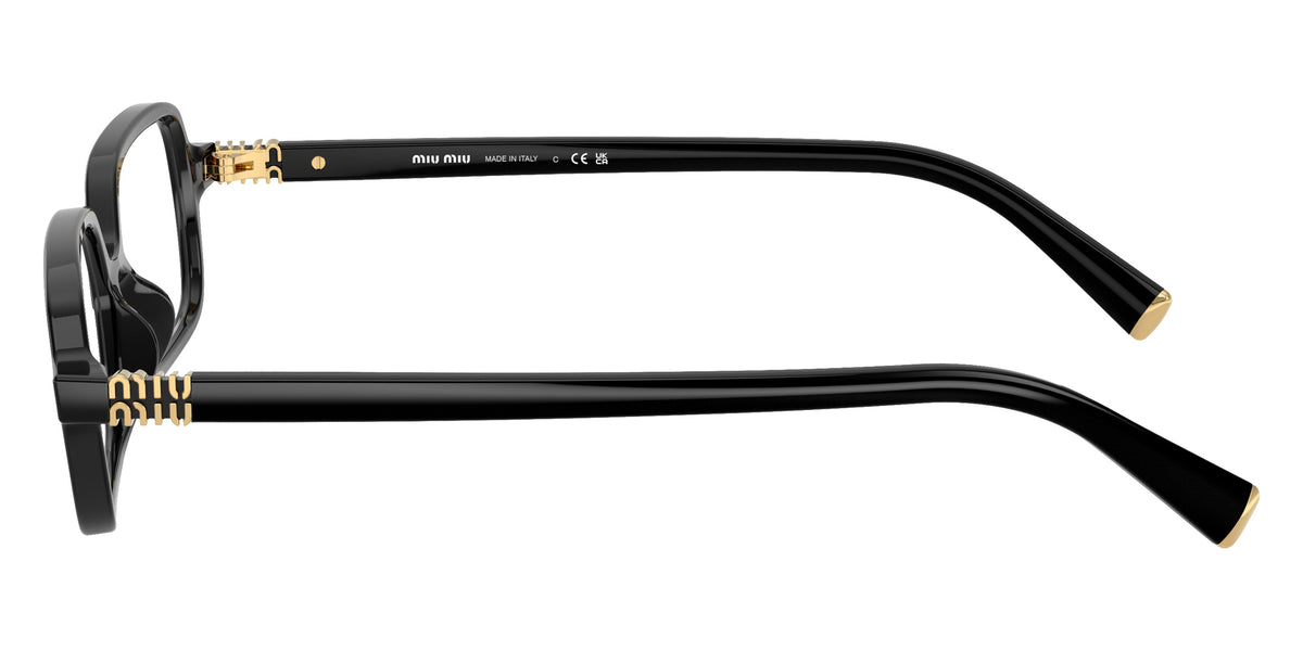 Miu Miu® MU 01YVF Eyeglasses MU 01YVF 16K1O1 53 - Black