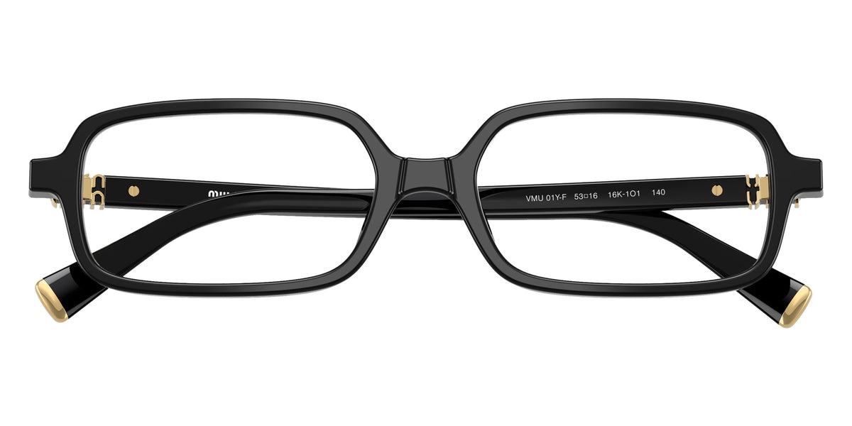 Miu Miu® MU 01YVF Eyeglasses MU 01YVF 16K1O1 53 - Black
