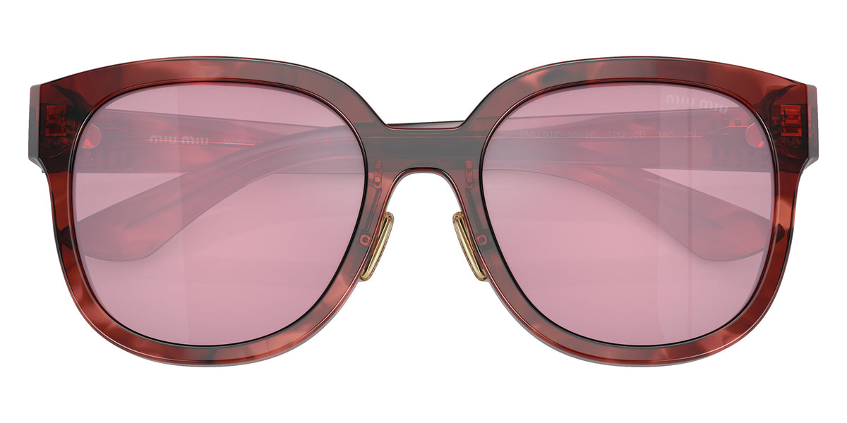 Miu Miu® MU 01ZS Sunglasses MU 01ZS 12Q50D 55 - Striped Garnet