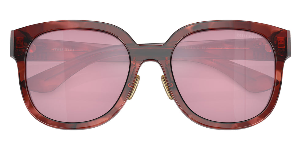 Miu Miu® MU 01ZS Sunglasses MU 01ZS 12Q50D 55 - Striped Garnet