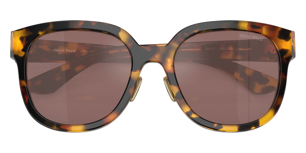 Miu Miu® MU 01ZS Sunglasses MU 01ZS VAU70D 55 - Honey Havana