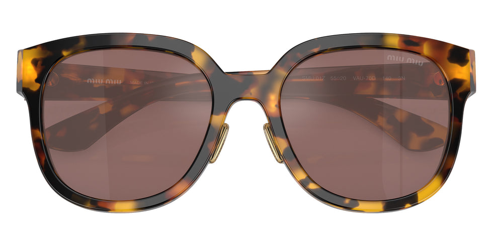 Miu Miu® MU 01ZS Sunglasses MU 01ZS VAU70D 55 - Honey Havana