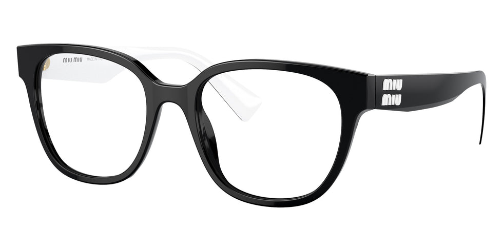 Miu Miu® MU 02VV Eyeglasses MU 02VV 10G1O1 52 - Black & White