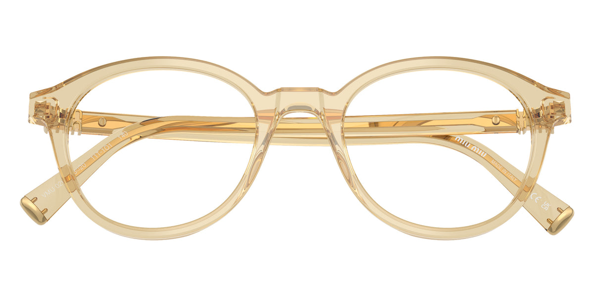 Miu Miu® MU 02WV Eyeglasses MU 02WV 11T1O1 50 - Transparent Beige