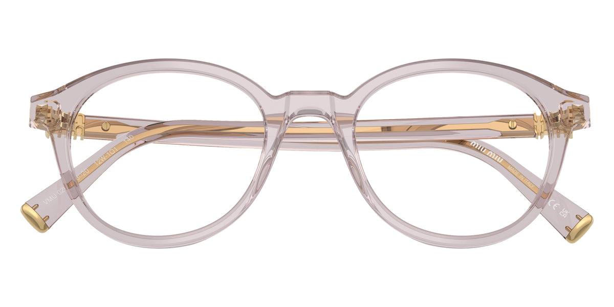 Miu Miu® MU 02WV Eyeglasses MU 02WV 12W1O1 50 - Mauve Transparent