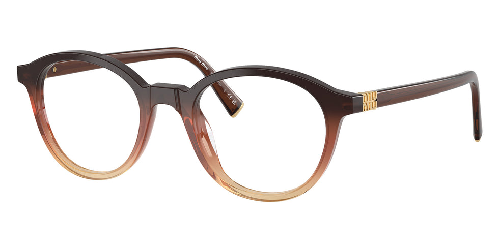 Miu Miu® MU 02WV Eyeglasses MU 02WV 24C1O1 50 - Brown Transparent
