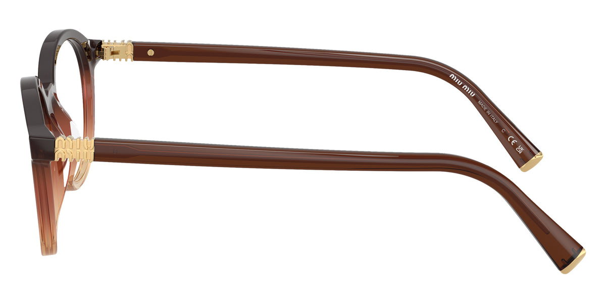 Miu Miu® MU 02WV Eyeglasses MU 02WV 24C1O1 50 - Brown Transparent