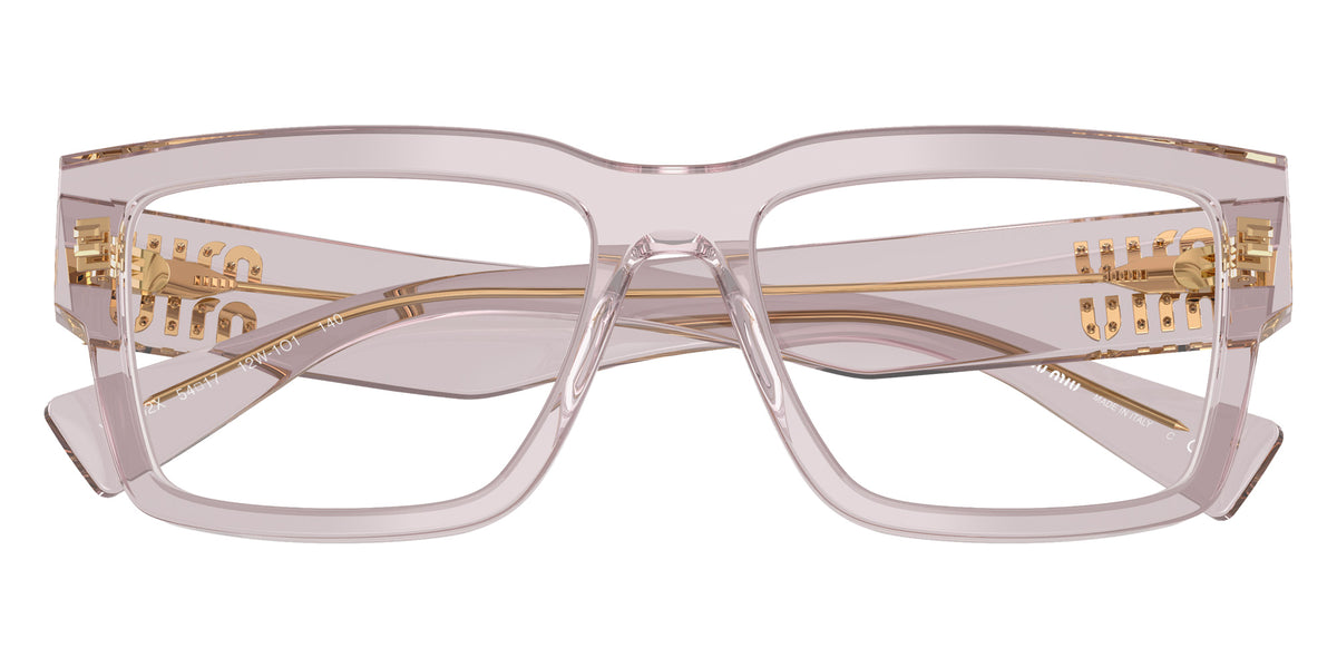 Miu Miu® MU 02XV Eyeglasses MU 02XV 12W1O1 54 - Transparent Mauve