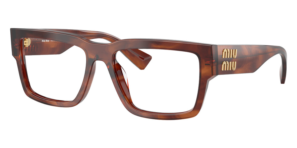 Miu Miu® MU 02XV Eyeglasses MU 02XV 26E1O1 54 - Striped Tobacco