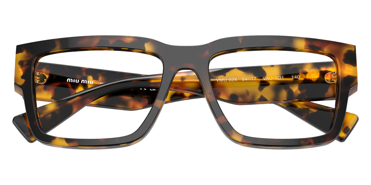Miu Miu® MU 02XV Eyeglasses MU 02XV VAU1O1 54 - Honey Tortoise
