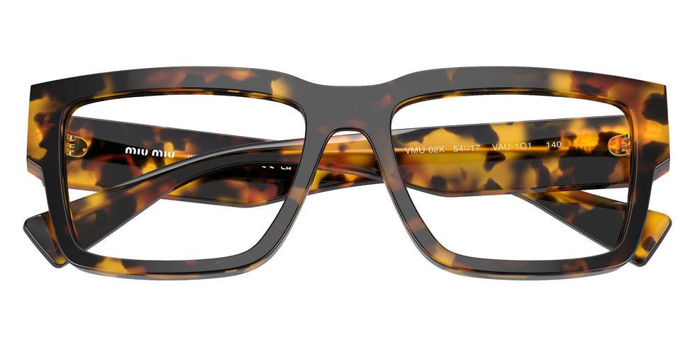 Miu Miu® MU 02XV Eyeglasses MU 02XV VAU1O1 54 - Honey Tortoise