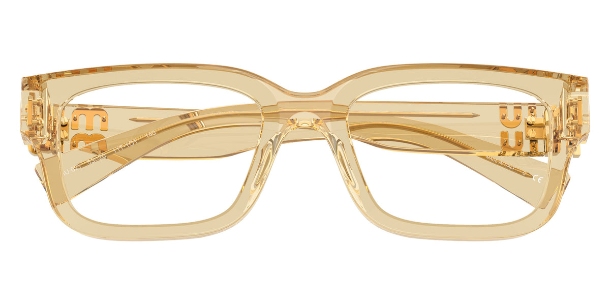 Miu Miu® MU 02YV Eyeglasses MU 02YV 11T1O1 53 - Trasparent Beige