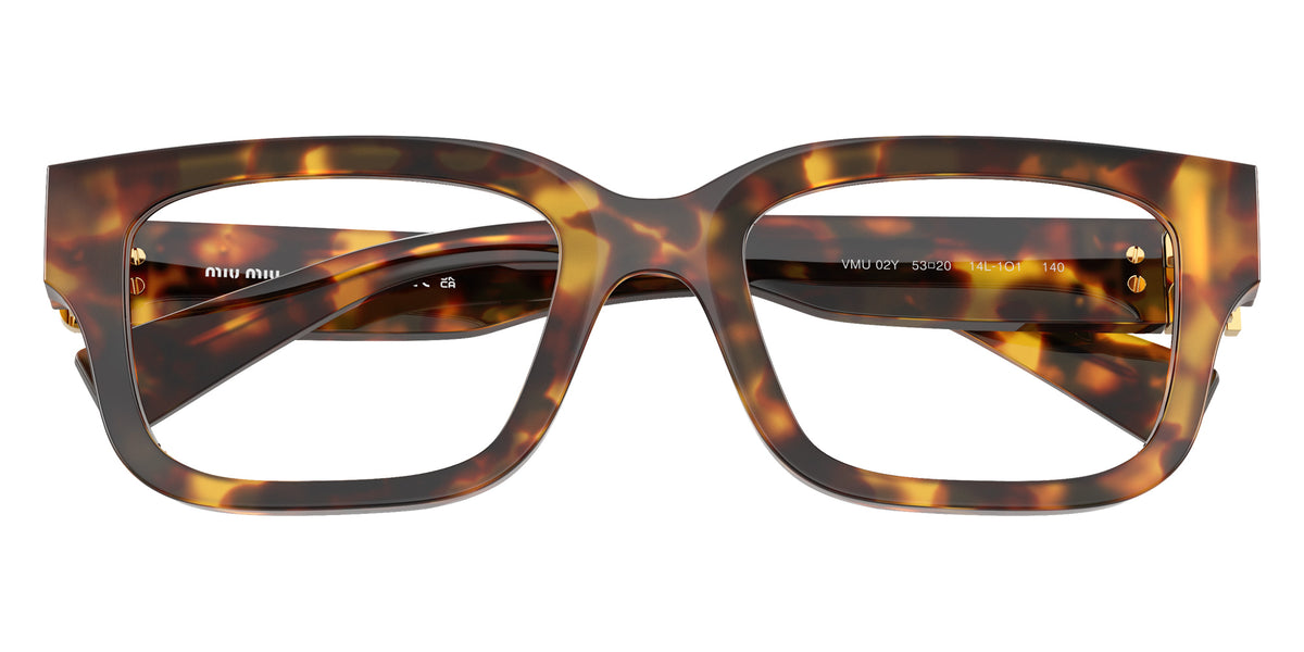 Miu Miu® MU 02YV Eyeglasses MU 02YV 14L1O1 53 - Havana Honey