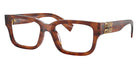 Miu Miu® MU 02YV Eyeglasses MU 02YV 26E1O1 53 - Stripped Tobacco