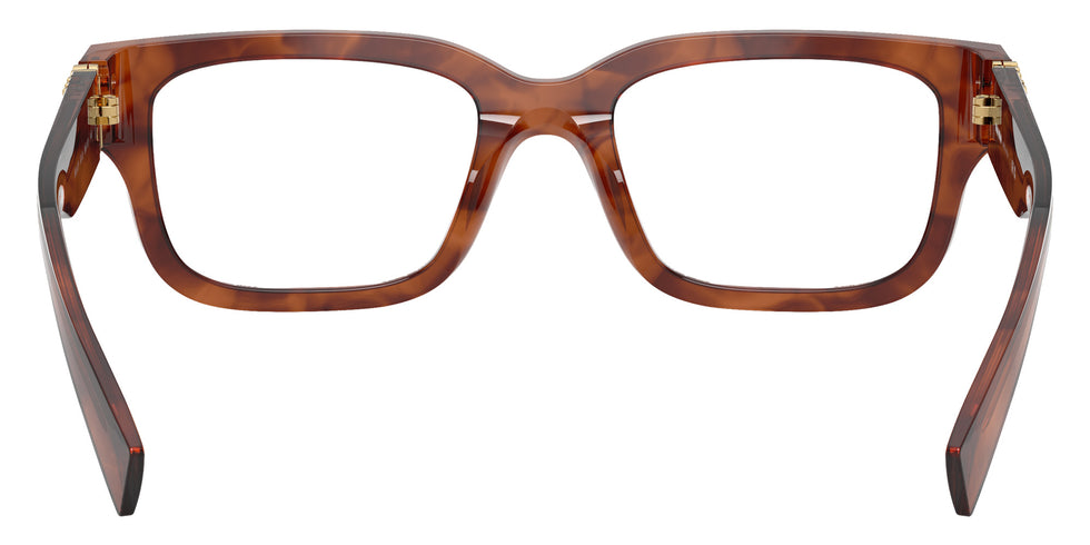 Miu Miu® MU 02YV Eyeglasses MU 02YV 26E1O1 53 - Stripped Tobacco