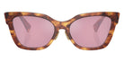 Miu Miu® MU 02ZS Sunglasses MU 02ZS 11Q50D 56 - Striped Tobacco