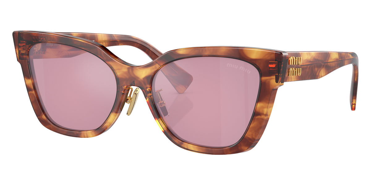 Miu Miu® MU 02ZS Sunglasses MU 02ZS 11Q50D 56 - Striped Tobacco