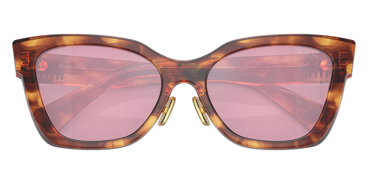 Miu Miu® MU 02ZS Sunglasses MU 02ZS 11Q50D 56 - Striped Tobacco