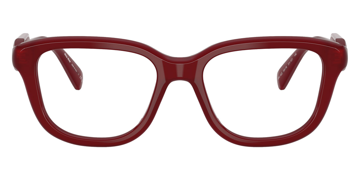 Miu Miu® MU 02ZV Eyeglasses MU 02ZV 21I1O1 53 - Opal Red
