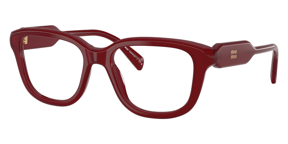 Miu Miu® MU 02ZV Eyeglasses MU 02ZV 21I1O1 53 - Opal Red