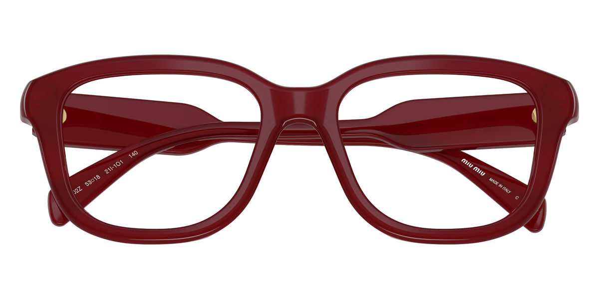 Miu Miu® MU 02ZV Eyeglasses MU 02ZV 21I1O1 53 - Opal Red
