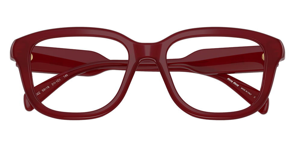 Miu Miu® MU 02ZV Eyeglasses MU 02ZV 21I1O1 53 - Opal Red