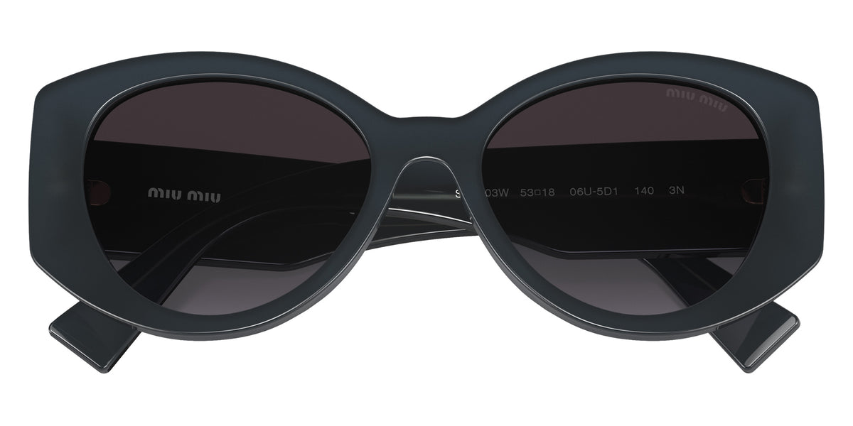 Miu Miu® MU 03WS Sunglasses MU 03WS 06U5D1 53 - Grey Opal And Black