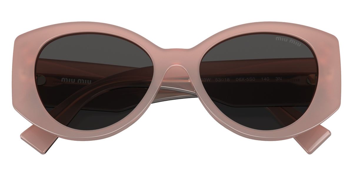 Miu Miu® MU 03WS Sunglasses MU 03WS 06X5S0 53 - Pink Opal And Black