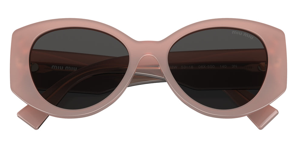Miu Miu® MU 03WS Sunglasses MU 03WS 06X5S0 53 - Pink Opal And Black