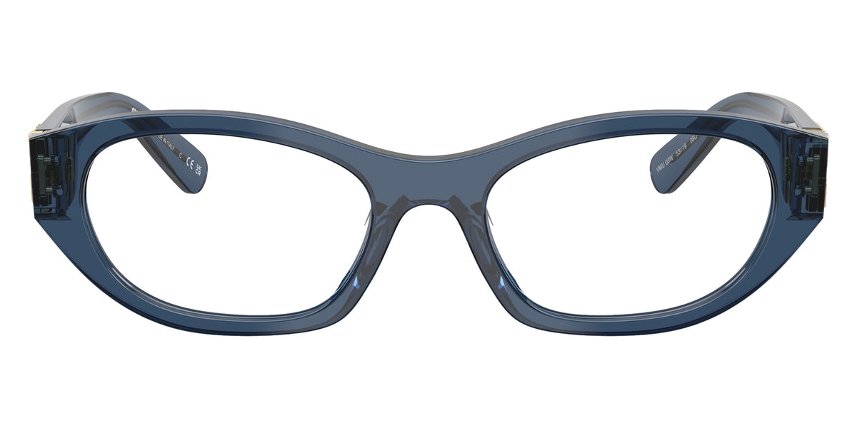 Miu Miu® MU 03WV Eyeglasses MU 03WV 08Q1O1 53 - Crystal Blue