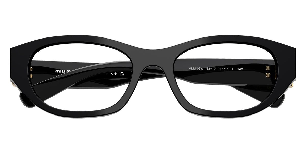 Miu Miu® MU 03WV Eyeglasses MU 03WV 16K1O1 53 - Black