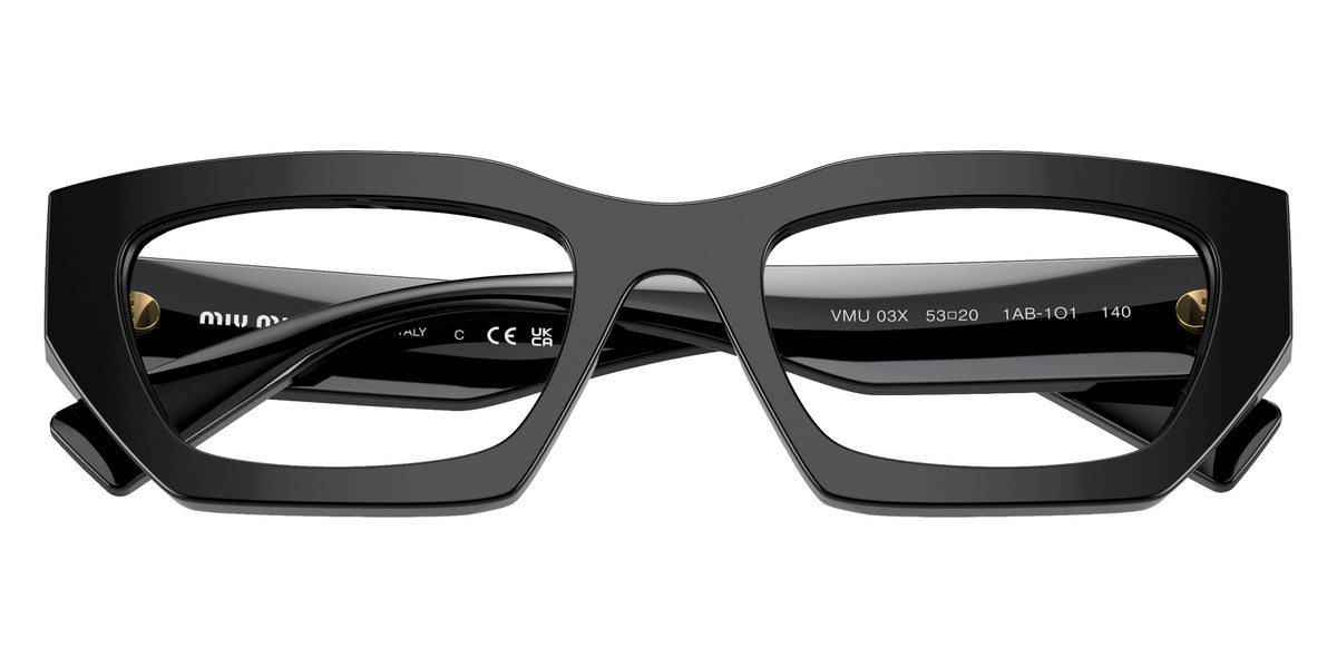 Miu Miu® MU 03XV Eyeglasses MU 03XV 1AB1O1 53 - Black