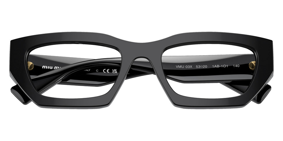 Miu Miu® MU 03XV Eyeglasses MU 03XV 1AB1O1 53 - Black