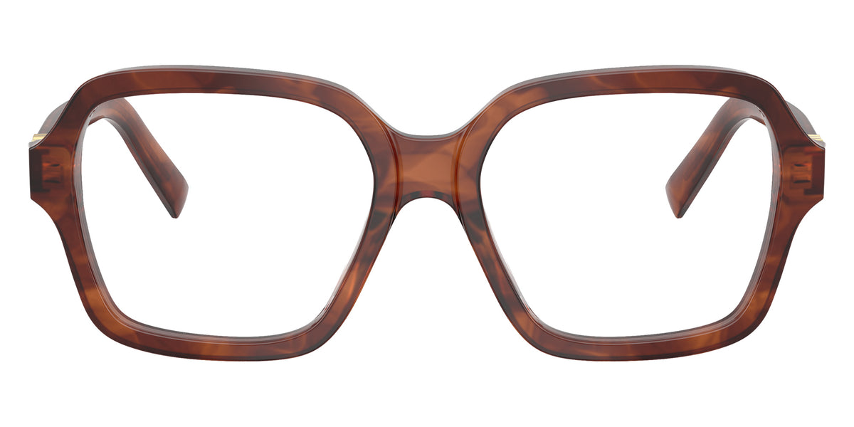 Miu Miu® MU 03YV Eyeglasses MU 03YV 26E1O1 54 - Striped Tobacco