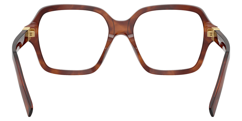 Miu Miu® MU 03YV Eyeglasses MU 03YV 26E1O1 54 - Striped Tobacco