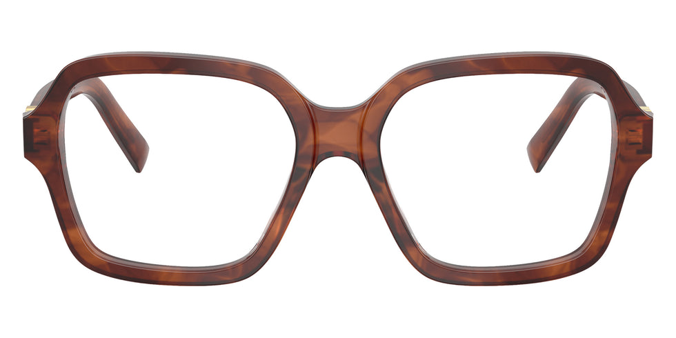 Miu Miu® MU 03YVF Eyeglasses MU 03YVF 26E1O1 54 - Striped Tobacco