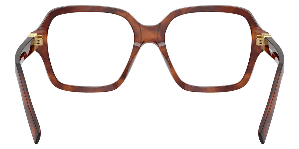 Miu Miu® MU 03YVF Eyeglasses MU 03YVF 26E1O1 54 - Striped Tobacco