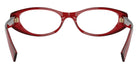 Miu Miu® MU 03ZV Eyeglasses MU 03ZV 25M1O1 53 - Transparent Red