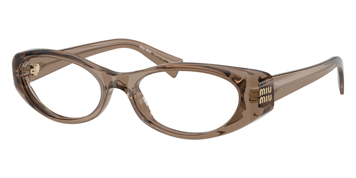 Miu Miu® MU 03ZV Eyeglasses MU 03ZV 26M1O1 55 - Transparent Brown