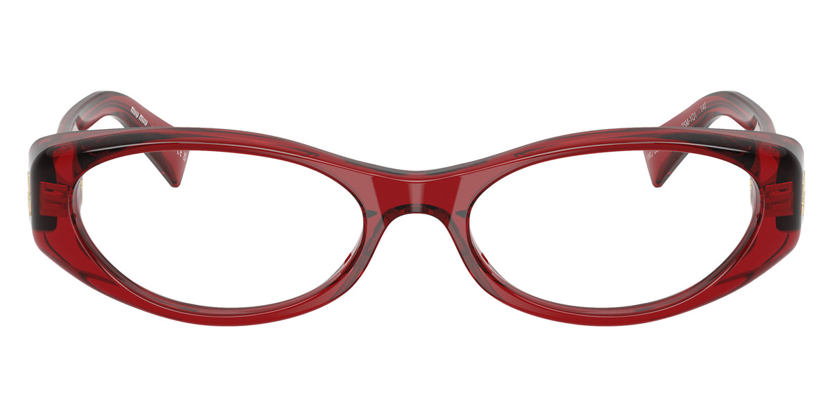 Miu Miu® MU 03ZVF Eyeglasses MU 03ZVF 25M1O1 55 - Transparent Red