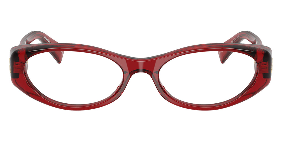 Miu Miu® MU 03ZVF Eyeglasses MU 03ZVF 25M1O1 55 - Transparent Red