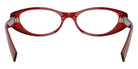 Miu Miu® MU 03ZVF Eyeglasses MU 03ZVF 25M1O1 55 - Transparent Red