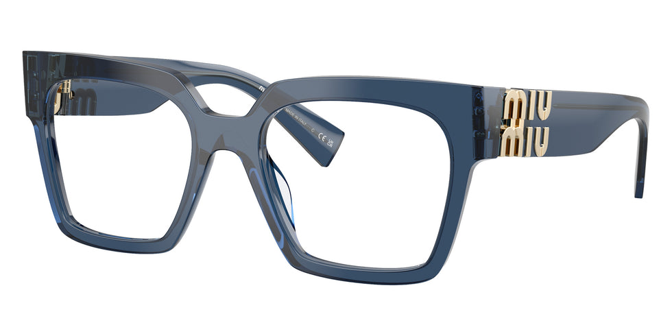 Miu Miu® MU 04UV Eyeglasses MU 04UV 08Q1O1 52 - Blue Transparent