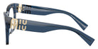 Miu Miu® MU 04UV Eyeglasses MU 04UV 08Q1O1 52 - Blue Transparent